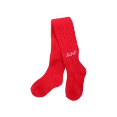 China Custom Made Hot Selling Breathable Solid Color Baby Red Cute Socks Tights For Girls Boys for sale