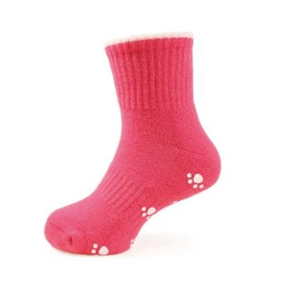 China Other High Quality Wholesale Custom Soft Dog Paw Print Pattern Cute Non Slip Socks For Kids for sale