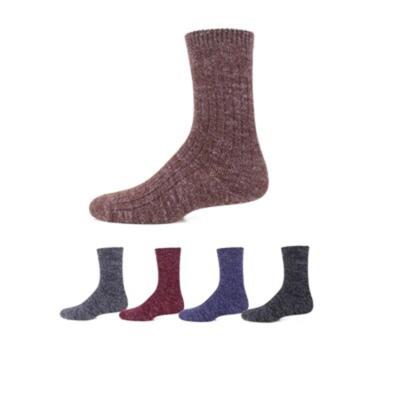 China Breathable Medium Tube Hogs Solid Color Long Durability Knitted Fit Custom Crew Socks for sale