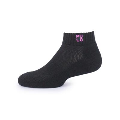 China Breathable Customer Logo Heavy Cushion Reduce Foot Pain Knitted Sports Unisex Running Socks for sale