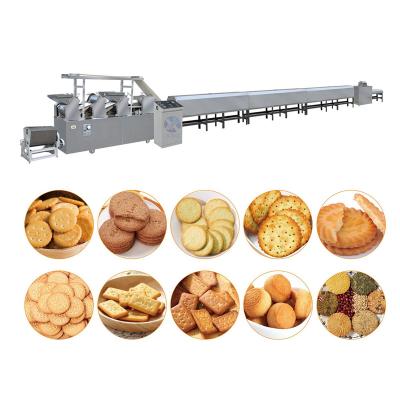 China Snack food factory Various Design High Quality Hard/Soft Sandwich Biscuit Making Machine for sale