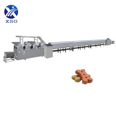 China Snack food factory Efficient dog biscuits making machine pet food production line for sale