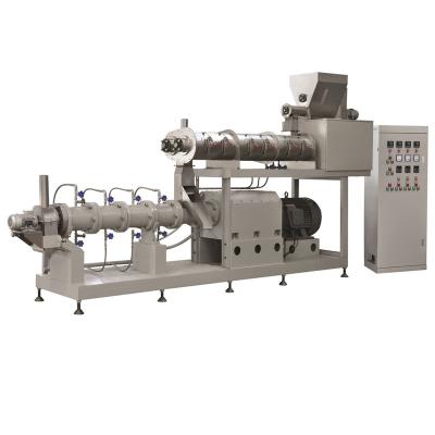 China Fish feed Factory price 300kg 500kg 1000kg/h big capacity dry dog cat fish food extruder processing line for sale