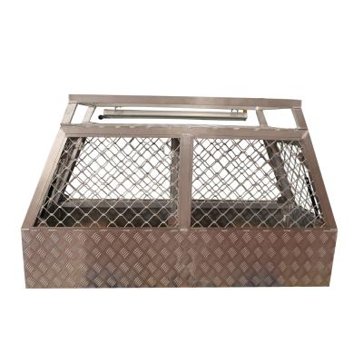 China Stored Aluminum Dog Carrier Kennel Cage Pet Transport Car Cages for sale