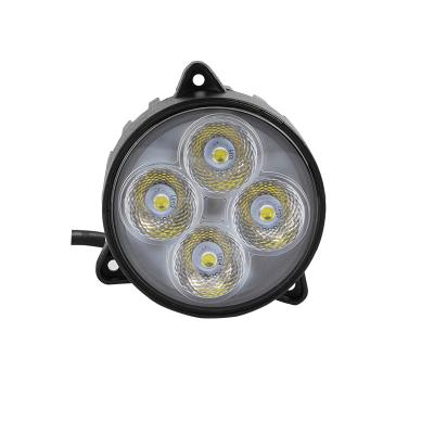 China 4000LM/3200LM 3 Inch 40W Led Round Tractor Mount OEM Replacement Flush Headlight For John Deere Massey Ferguson New Holland Valtra Fendt for sale