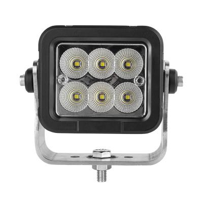 China 6000LM/4800LM 4 Inch 60W IP68 Flood Beam LED Tractor Work Lights Spot Beam Bright Heavy Duty Led Work Lights Led Tractor Work Lights for sale