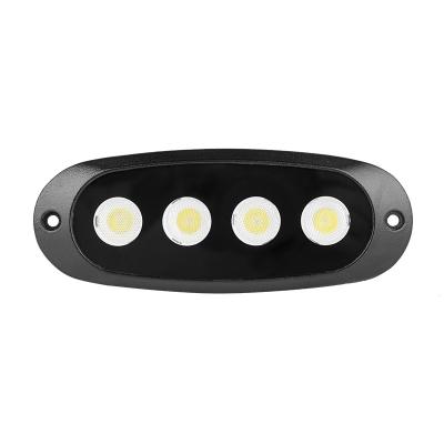 China 1200LM/960LM 6 Inch 12W LED Boat Marine LED Light Docking Light 12V 24V Outdoor Mount LED Lamp Black White for sale