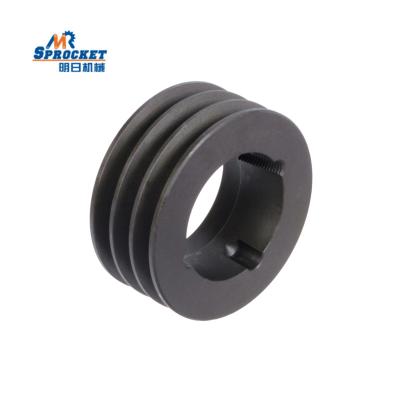 China Conveyor Equipment Cast Aluminum V Belt Wheel Pulley Bearing Steel V Groove Wheels 2 Pulley Pulley for sale