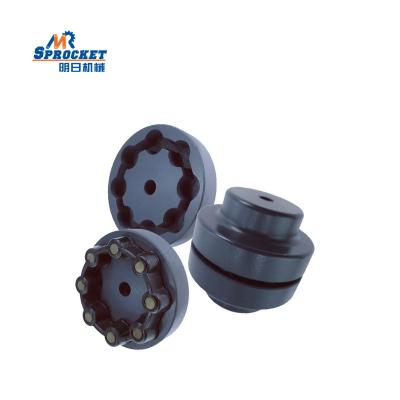 China Hotels Damping Elastic Rubber Wheel Both Axles With Spider MH Coupling for sale