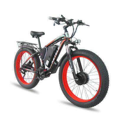 China 1000W Fat Tire Off Road Mountain Dual Motor Electric Bike 1000 E-Bikes W Dirty Bike Ebike E Fatbike Aluminum Alloy for sale