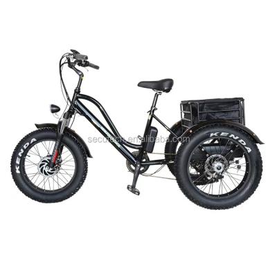 China Cargo other small electric adult tricycle price 3 three wheel cargo bike electric tricycle Turkey with pedal CE certification for sale