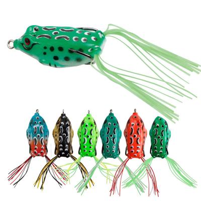 China Soft Wobblers 4cm/5cm/6cm Topwater Realistic Silicone Baits Minnow Crankbait Frog Floating Fishing Lures for sale