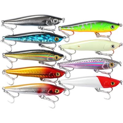 China Minnow Plastic Downhill Rig Pike Bass Plastic Hard Fishing Lures 7cm/8cm/10.5cm Long Pencil for sale