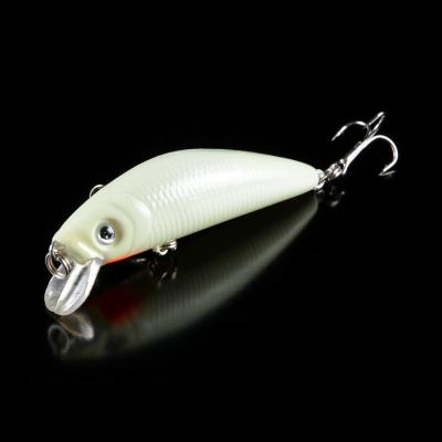 China Plastic Factory Wholesale Bright Artificial Minnow 7cm Wobblers 8g Night Fishing Plastic Hard Fishing Lures for sale