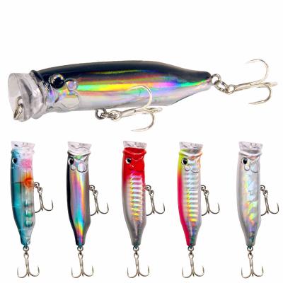 China Amazon Hard Plastic Floating Popper 7cm 9.4g ABS Big Tuna Popper Bait Fishing Lure Lure Fishing Snap for sale