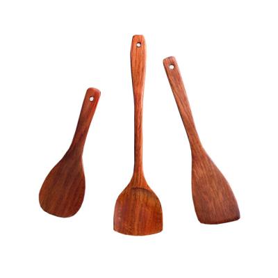 China 4-Pieces Sustainable Premium Quality Teak Wood Utensils For Cooking Non-Stick Wooden Kitchen Bases Kitchen Utensils for sale