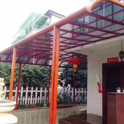 China Modern Outdoor Clear Canopy Balcony Canopy DIY Awning Window Awnings Polycarbonate Roof Solid Sheet Wooden Gazebo for sale