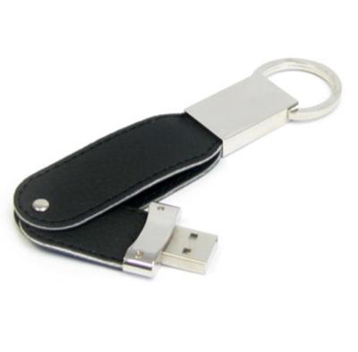 China Real leather custom logo capacity 8G 16G 32G 64G usb flash drive for promotional gift for sale