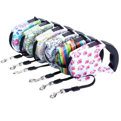 China Factory direct high quality automatic retractable pull rope multi-color multi-color style strong dog leash for sale