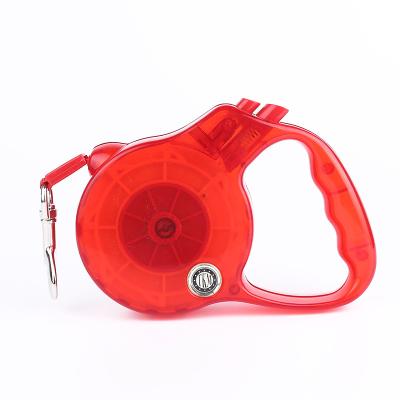 China Hot Selling Viable ABS Transparent Automatic Pet Traction Retractable Rope With Features Multiple Rope Length Optional Tractor for sale