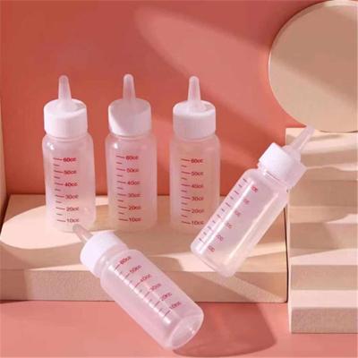 China Wholesale 60ml Sustainable Pet Milk Feeder Bottles Cat Puppy Nursing Bottle Pet Nipple for sale