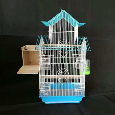 China Factory Supply Large Size Breathable Iron Parakeet Large Parrot Cage Metal Breeding Bird Parrot Cages for sale