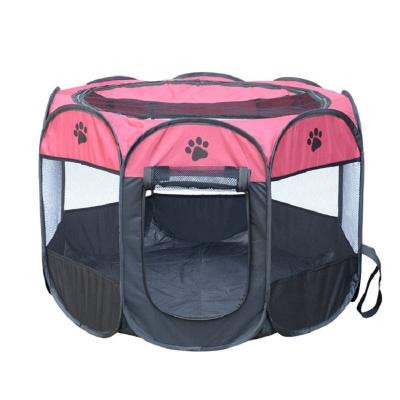 China Breathable Wholesale Portable Folding Collapsible Dog Playpen For Dog Pet for sale