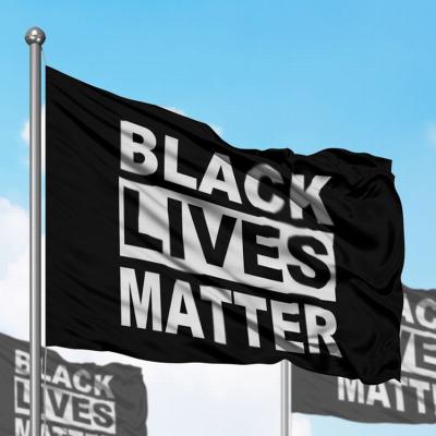 China Wholesale Hot Sale FLYING Fast Delivery Light-Weighted Durable 3x5FT Polyester BLM Black Lives Matter Flags for sale