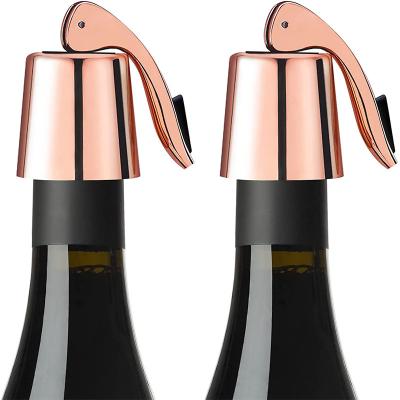 China Wholesale vacuum stainless steel cocktail champagne red wine drinks bottle corks champagne and wine and whiskey bottle stopper for sale