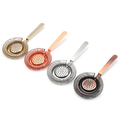 China Stainless Steel Cocktail Shaker Bar Ice Strainer Wire Cocktail Bartender Professional Tool Hot Stocked Useful Accessories for sale