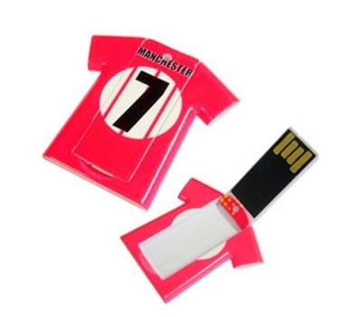 China Presentation Gift Set 4GB 8GB 16GB 32GB Card Disk T-shirt Shape USB Flash Drive for sale