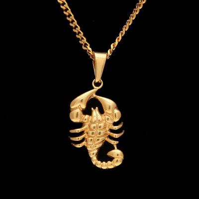 China European and American Stainless Steel Hip Hop Men's Hiphop Shape Scorpion Charms Unisex Pendants Fashion Jewelry Accessories for sale