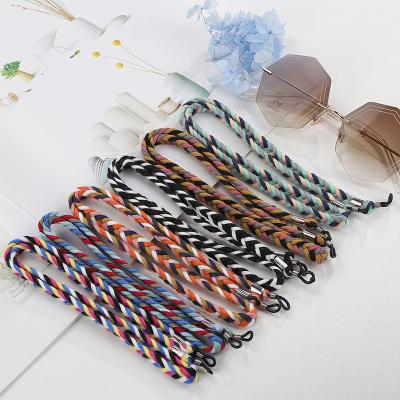 China Ethnic Eyewear Holder Colorful Cotton Rope Knot Ethnic Glasses Eyeglasses Tie Neck Rope Monocle Sunglasses Chain Anti-Slip for sale