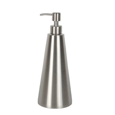 China TOSUN Personal Care Wholesale 800ml Rose Gold Conical Shape SS304 Stainless Steel Lotion Pump Bottle With SS Lotion Pump Dispenser Supplier for sale