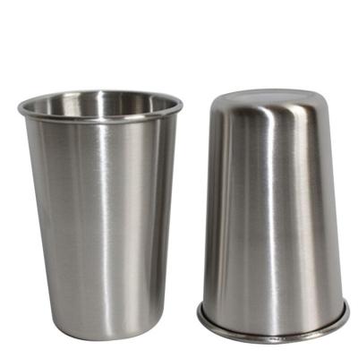 China Wholesale Stocked TOSUN Conical Shape 500ml SS304 SS Stainless Steel Mug Custom Metal Coffee Tea Beer Mug Stainless Steel Supplier for sale