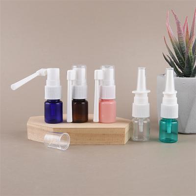 China Hot Sale 5ml Amber Green Blue Pink Clear Medicine TOSUN Empty PET Nasal Spray Bottle Plastic Packaging Supplier for sale