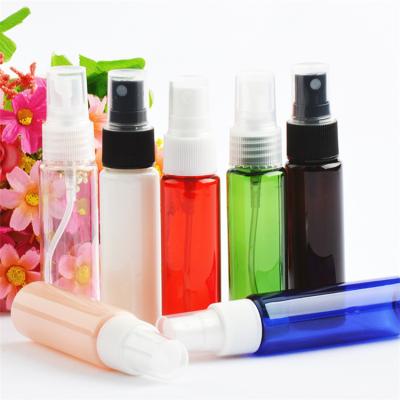 China For Wholesale Cosmtic Products TOSUN 30ml Amber Clear White Blue Green Black Plastic Fine Mist Perfume Alcohol Cosmetic Spray Bottles Pump Supplier for sale