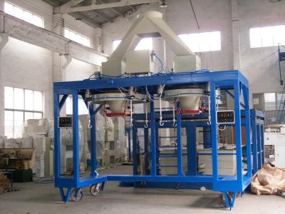 China Dual Line FIBC Bulk Bag Filling Machine , Jumbo Bag Bagging Scale for sale