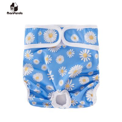 China Hanpanda Dog Diaper Stocked Physiological Pants Waterproof Sanitary Pants Washable Female Dog Diaper For Pets for sale