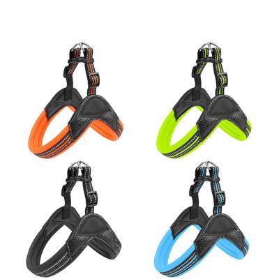 China Wholesale Advance Thoughtful Luxury Reflective Heavy Duty Nylon Rope Harness Pet Plain Custom Pu Leather Dog Collar Set for sale