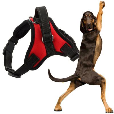 China Manufacturer Wholesale Reflective Breathable Multi-design Large Dog Harness for sale