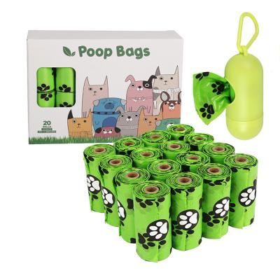 China Eco Friendly Compostable Biodegradable Stocked Dog Poop Bags Custom Degradable Bio Cornstarch Dog Poop Bags For Pet Poop for sale