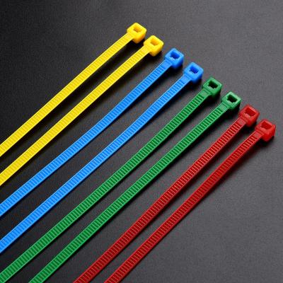 China 100pcs Cable Ties Eco-friendly Flexible Plastic Nylon Intermediate Cable Ties Polyester Indoor Self-locking Cable Ties for sale