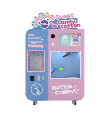 China 24 Hours Automatic Cotton Candy Vending Machine Colorful Cartoon Shapes Cotton 1840*810*570mm for sale