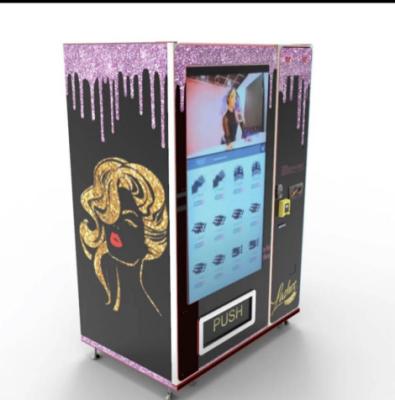 China Black Laundry Steel Vending Machine American Standard 55 Inch Touch Screen Vending Machine Top Selling Hair Lock Vending Machine for sale