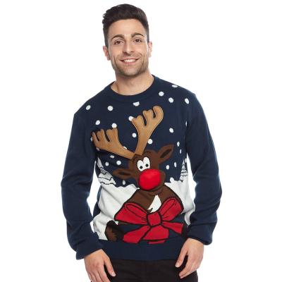 China Wholesale Custom Christmas 3D Lovers Anti-wrinkle Patch High Quality Lovely Men's Ugly Christmas Sweater for sale