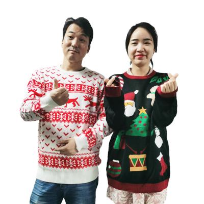 China Wholesale Custom Anti-wrinkle Winter Bat Sleeves Fun Cape Knit Ugly Christmas Sweater for sale