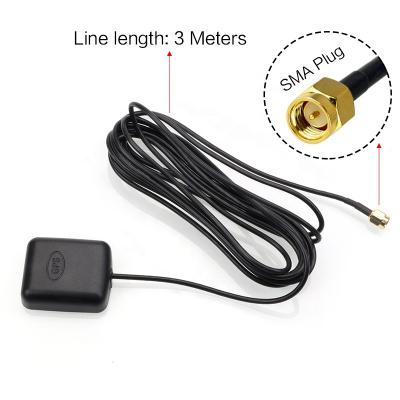 China DUA 1575.42mhz High Quality Gnss 30dbi Gnss External Active Adhesive Auto Antenna For Car With sma/fakra/mcx Connector 46mm x 46mm x 13mm/1.81