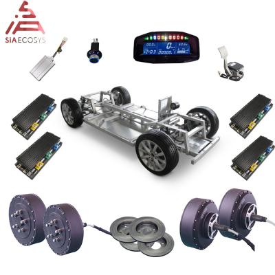 China QS Motor 273 8000W 4wd 96V 120kph Waterproof Electric Car Hub Motor Conversion Kits for sale