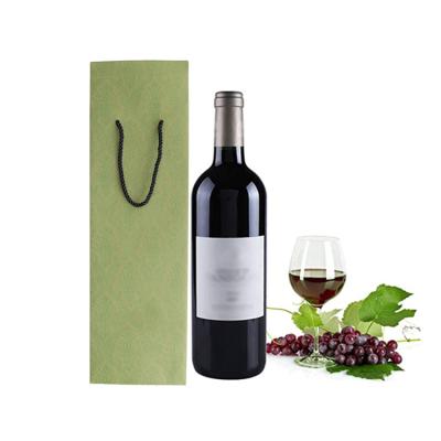 China New Logo Wine Bottle Paper Bag Custom Handmade Recyclable, Wine Paper Bags, Wine Tote Bag for sale